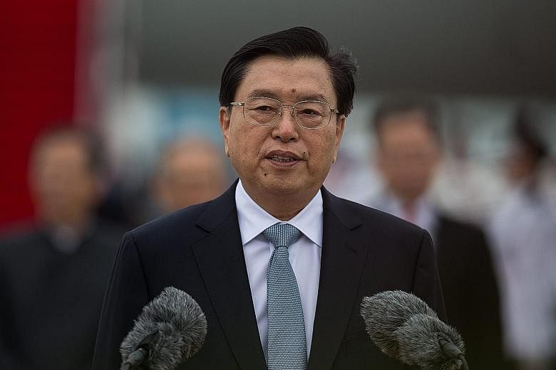 Mr Zhang Dejiang is chairman of Parliament and is responsible for Hong Kong and Macau affairs, among other things.