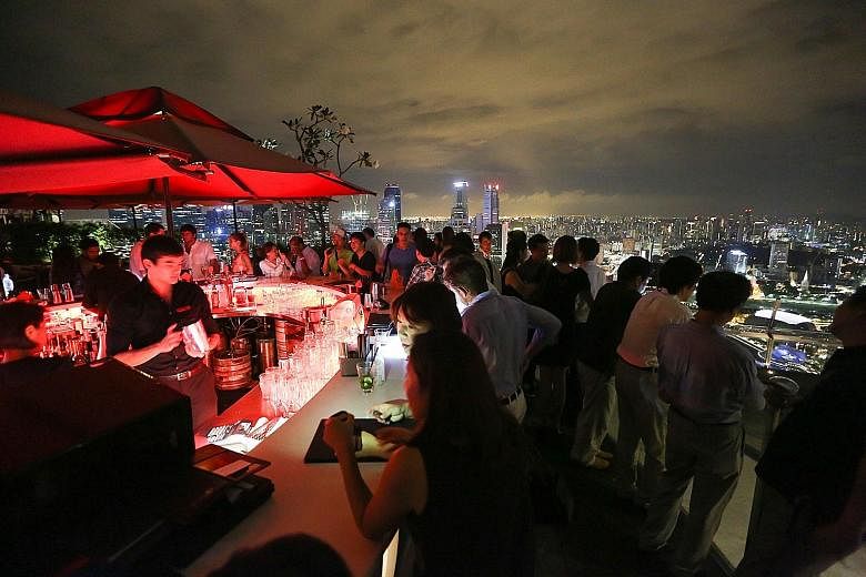 The former Ku De Ta club - now called Ce La Vi - located on the 57th floor of Marina Bay Sands. Mr Au is suing four former business partners and L Capital, the investment arm of LVMH, among others. He said his former business partners got the Hong Ko