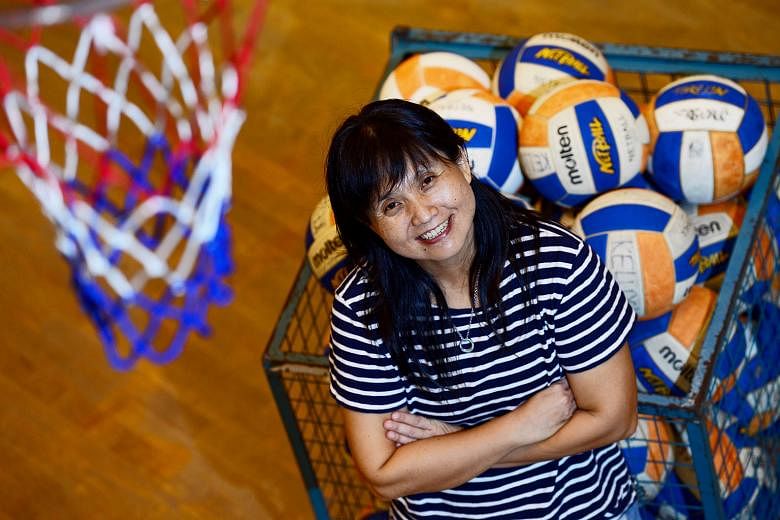 Kok Mun Wai, 47, has coached netball for 20 years at CHIJ Secondary (Toa Payoh) and has won 13 C Division and 10 B Division titles. She says the manner in which her players conduct themselves on court is important.