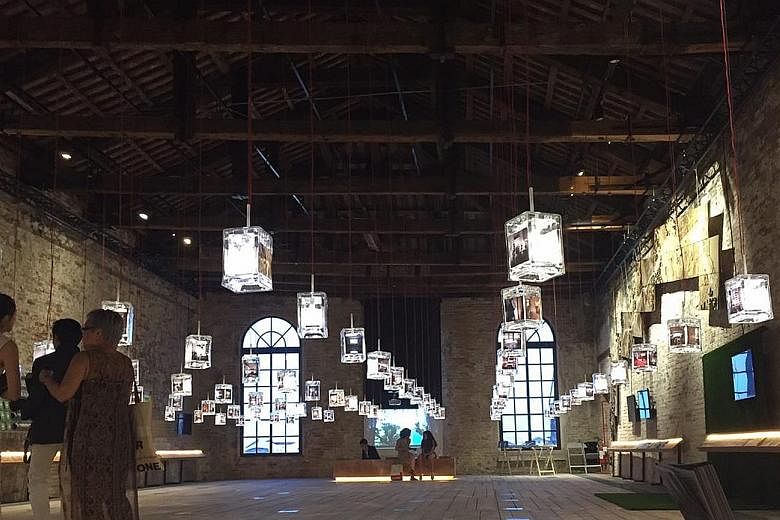 This display of 81 customised glass lanterns is the centrepiece of the Singapore Pavilion at the 15th International Architecture Exhibition (Biennale Architettura 2016) in Venice. President Tony Tan Keng Yam, who is on a state visit to Italy, opened 