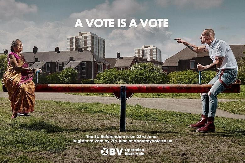 UK Independence Party leader Nigel Farage has blasted the poster released by Operation Black Vote, calling it a "big mistake". The pressure group, however, says all it wants is to encourage Britain's ethnic minorities to vote in the June 23 polls.