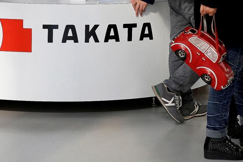Takata's shares surged by 21 per cent, the daily limit, in Tokyo yesteday after the Nikkei reported that KKR plans to offer support and lead a restructuring effort in place of the founding Takada family.