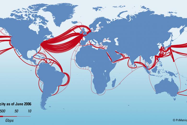 MicrosoftFacebook laying transAtlantic line The Straits Times
