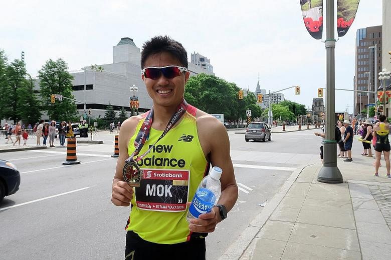 Mok's Ottawa result was his best time since he set his personal best three years ago.