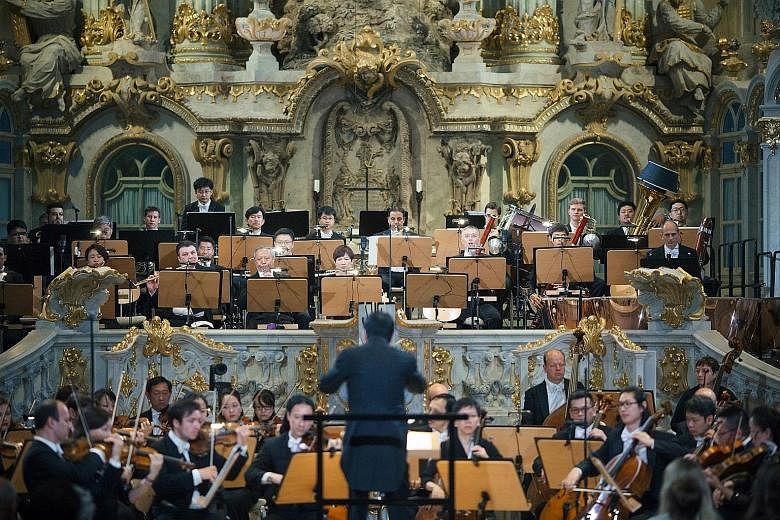 The SSO at the majestic Dresden Frauenkirche (above), a restored 18th-century church.