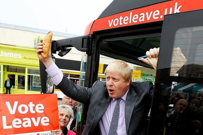 Those supporting Britain's exit from the EU now rally around former London mayor Boris Johnson, similar to how the ancient queen Boudicca's supporters fought for independence from the Roman Empire.