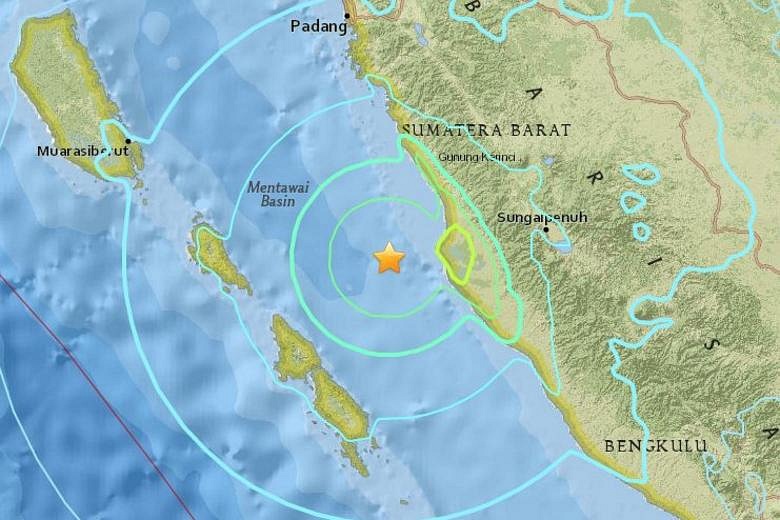 Tremors Reported In Parts Of Singapore As Magnitude 6 5 Earthquake Hits Off Indonesia S Sumatra The Straits Times