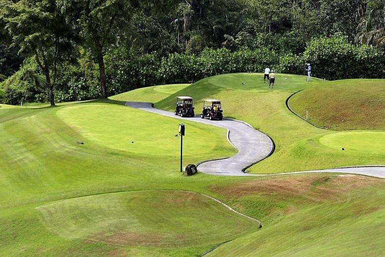 Membership price at Singapore Island Country Club (above) has fallen to about $175,000 this year, from $200,000 in 2014.
