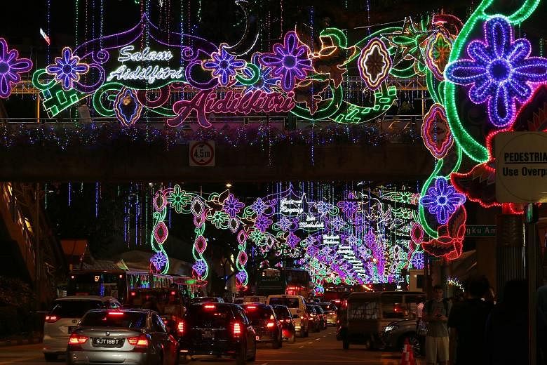 The light-up this year features traditional and modern batik designs as well as weave patterns of Malay crafts.