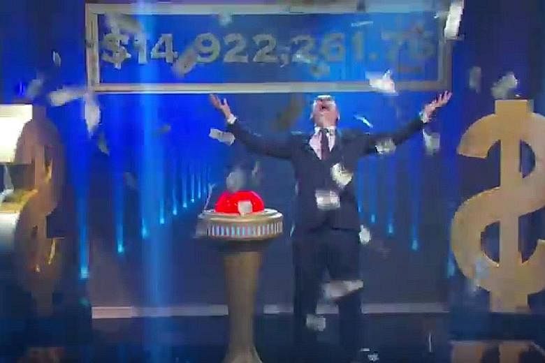 John Oliver giving away the debt in his show, Last Week Tonight.