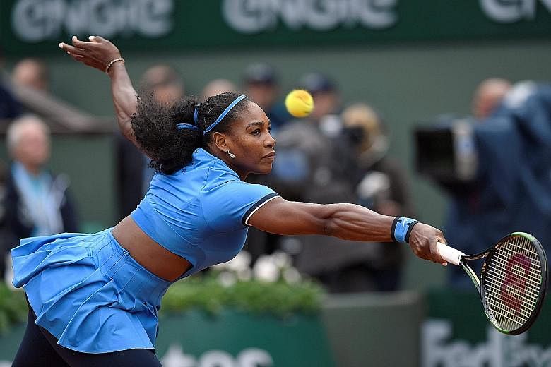 Despite losing two Grand Slam finals this year - including last Saturday's French Open final to Garbine Muguruza - Serena Williams (above) has had a dominant run in the past 12 months, which pushed her earnings past Maria Sharapova to US$28.9 million