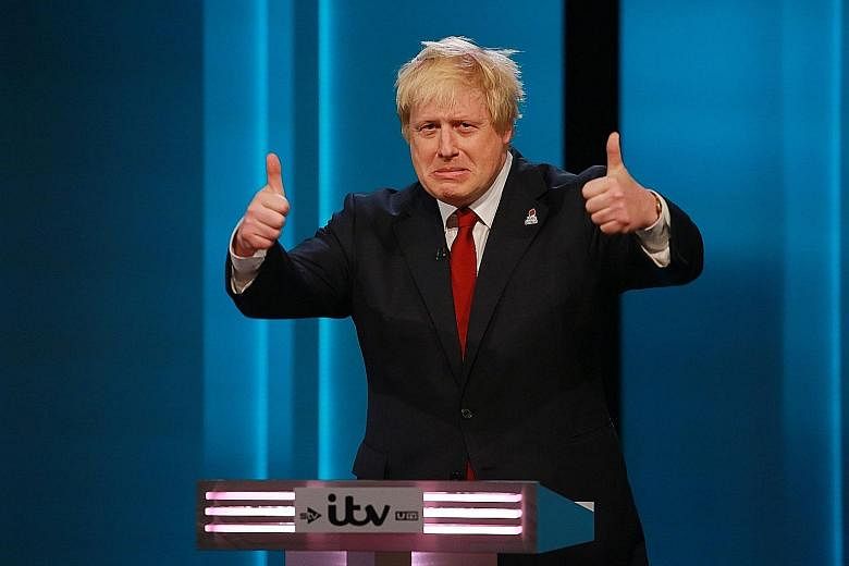 Mr Johnson during the debate on the referendum to decide whether Britain should stay in the EU or leave. The attacks on him will do little to dispel the growing image of a divided Conservative Party.