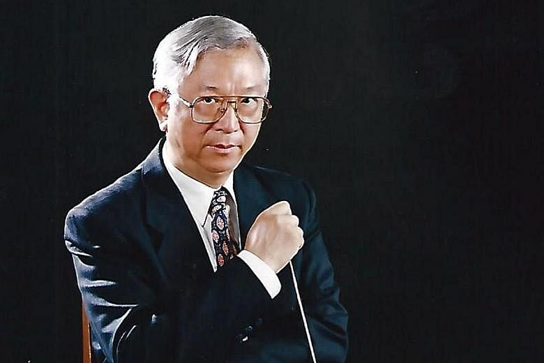 Conductor Gu Guan Ren (above) is also a composer.