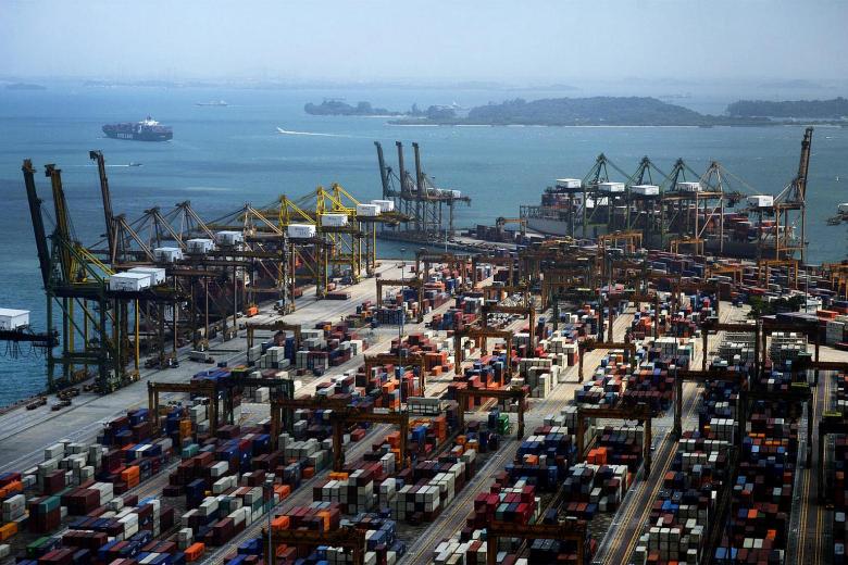 Shipping Container Traffic Singapore shipping container traffic rises for the first time in over a ...