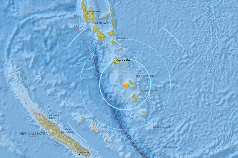 6.2 Magnitude Earthquake Hits Vanuatu: USGS | The Straits Times