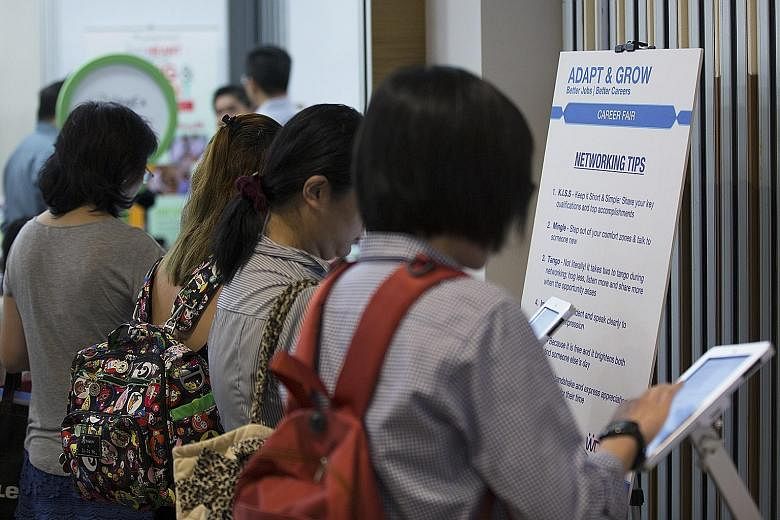 The Adapt and Grow Career Series of fairs and workshops this month has 3,000 jobs for Singaporeans and PRs, 1,200 of which are for PMET positions. The series will be held quarterly.