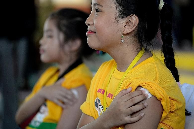 The Philippines in April began injecting up to one million schoolchildren with the world's first vaccine for dengue fever.