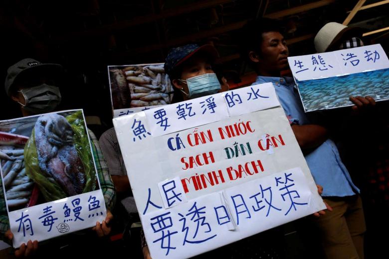 Taiwan activists press Formosa Plastics over dead fish in Vietnam The