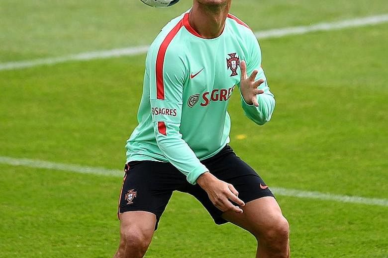 Captain Ronaldo accounted for 10 of Portugal's 24 shots on goal against Iceland, and he will be hoping Austria's goalkeeper Robert Almer is not in similarly inspired form today at the Parc des Princes.