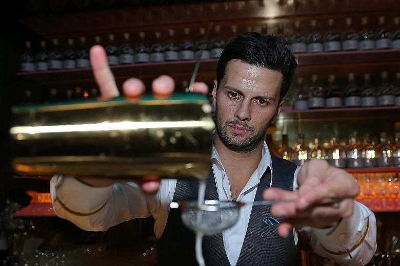 Bartender Dario Knox takes his cue from the creative Prohibition period when it comes to creating drinks.