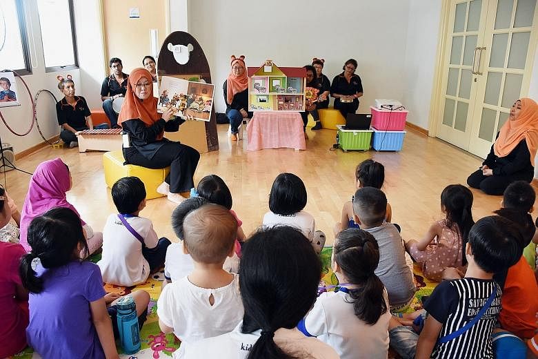 The playroom, set up by the North East Community Development Council (CDC) and Cerebral Palsy Alliance Singapore (CPAS), is believed to be the first integrated toy library in Singapore, and is the fourth toy library in the district. It is open daily 