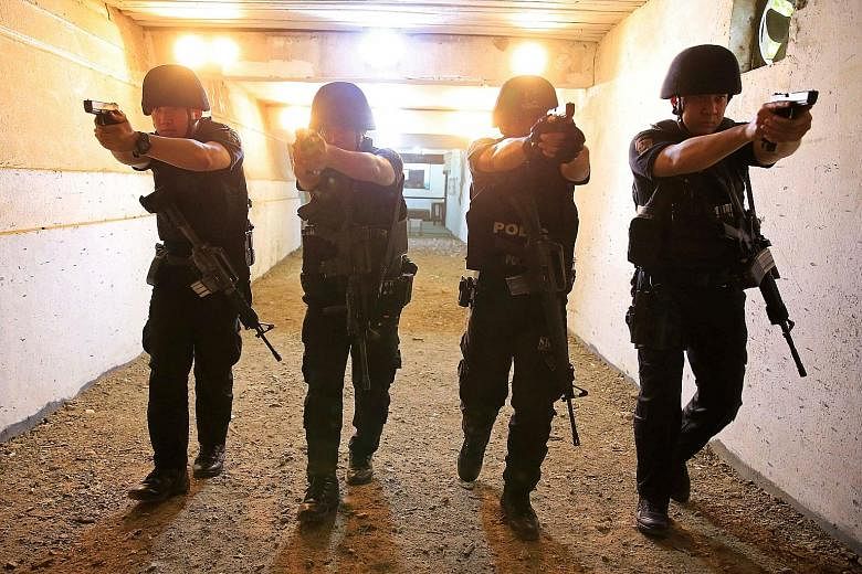 Members of the Philippine National Police Special Reactions Unit at a training session in Manila last month. President-elect Rodrigo Duterte, who takes office on Thursday next week, has repeatedly reassured police that they would have his full suppor