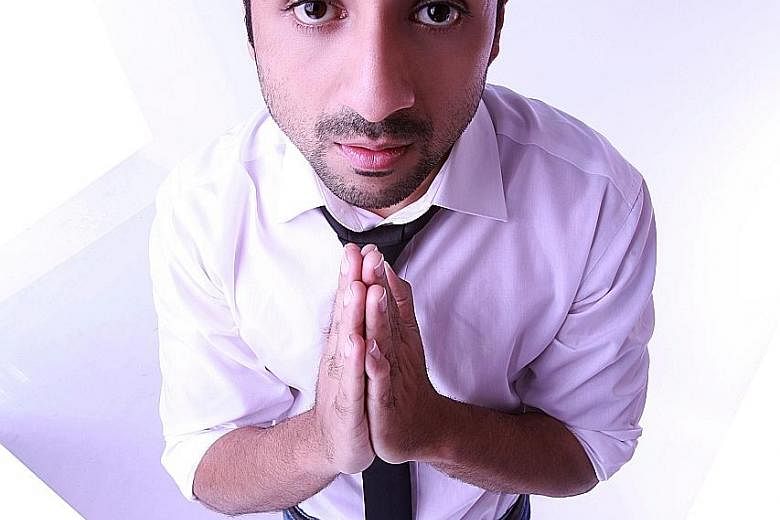 Indian comedian-actor Vir Das (above) and British comedienne Shazia Mirza are among six acts who will perform in Singapore.