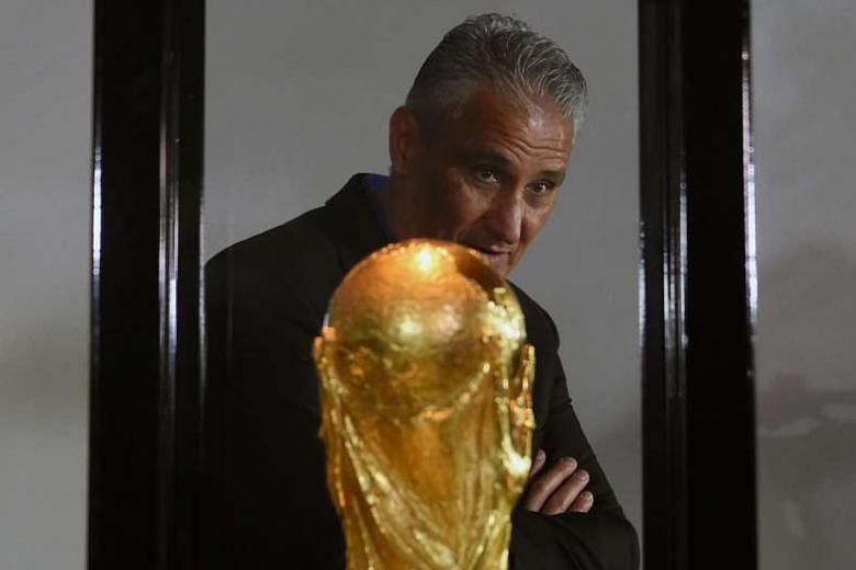 Tite at the Museum of Football at the Brazilian Football Confederation headquarters in Rio, after being named the new national coach. He had turned down the chance to coach the Olympic squad to focus on World Cup qualification. 