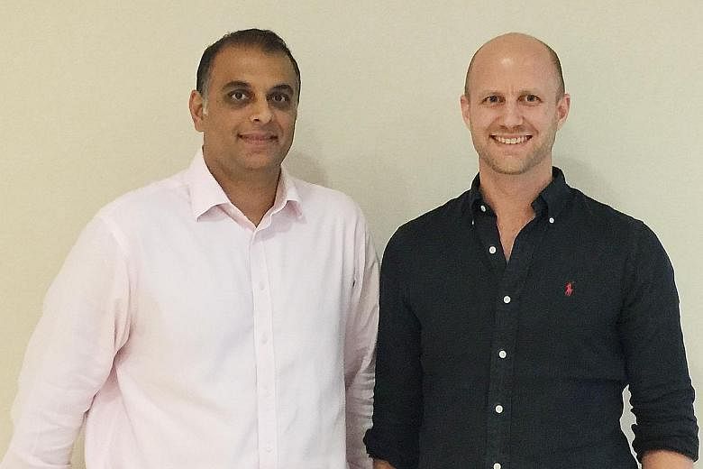 Dymon Asia Ventures' partner Jinesh Patel and principal investment executive Christian Kaptein.