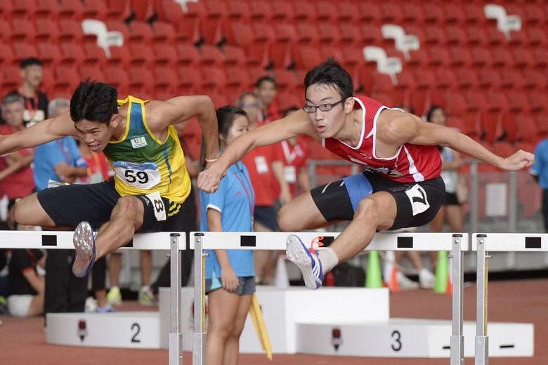National race walker Edmund Sim is likely to be Singapore's wild card entrant for the Olympics in August. Hurdler Ang Chen Xiang (above) is next in the pecking order, according to Singapore Athletics' selection criteria prioritising national record-breake