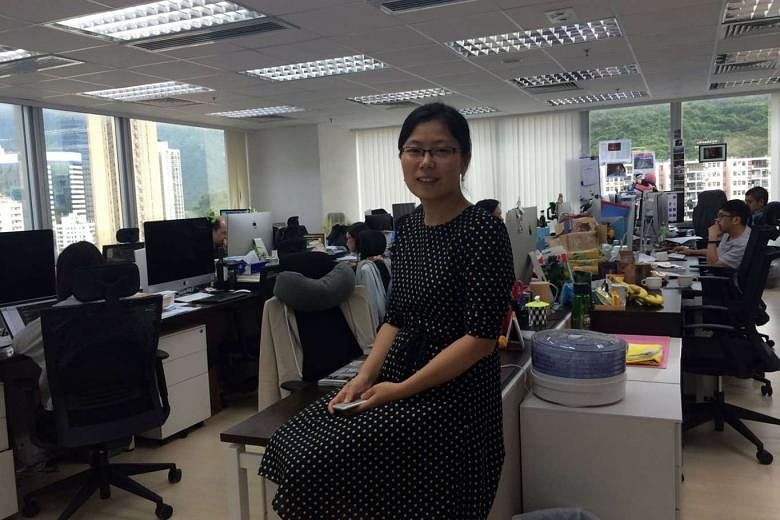 Initium executive chief editor Annie Zhang Jieping at the paper's office in North Point, Hong Kong. 