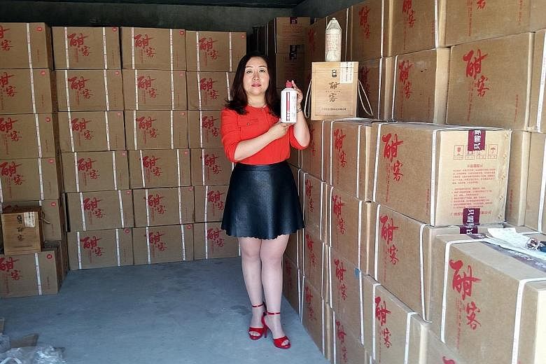 Ms Wei Haixia paid 480,000 yuan for 2,400 bottles of baijiu after learning that baijiu can appreciate in price as its flavours evolve.