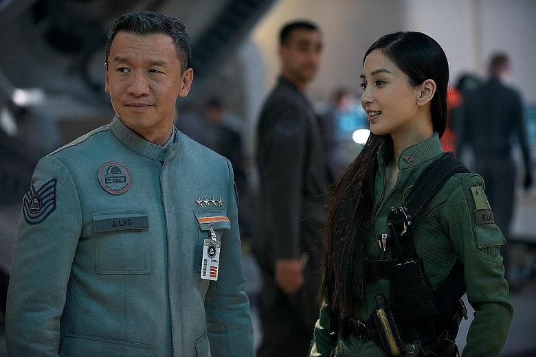 Chin Han (with co-star Angelababy) plays a Chinese space squadron leader in Independence Day: Resurgence.