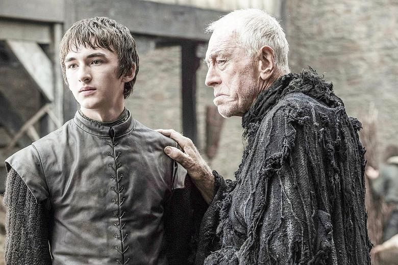 Game Of Thrones, starring Isaac Hempstead Wright (far left) and Max von Sydow, is in its sixth season and is partly filmed in Northern Ireland.