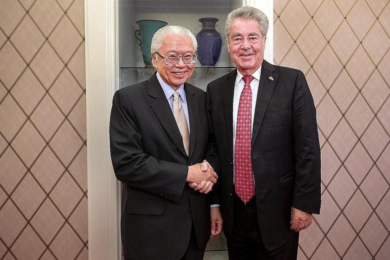 President Tan and President Fischer affirmed the warm ties between Singapore and Austria.