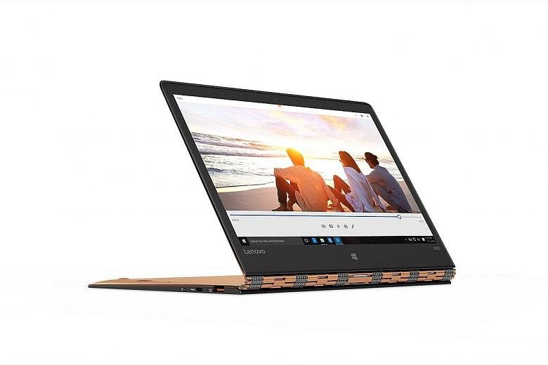 The Yoga 900S is smaller and lighter but feels awkward to use as a tablet.