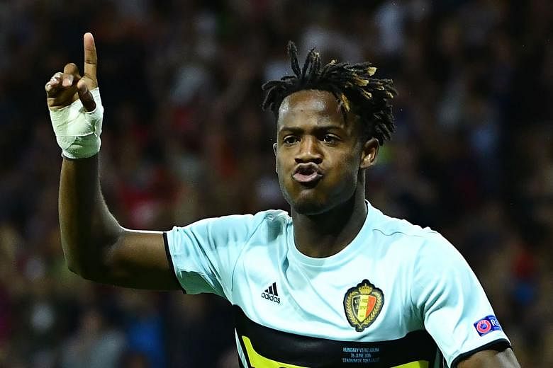 New Chelsea signing Michy Batshuayi opened his account for Belgium with a tap-in against Hungary, minutes after coming on. 