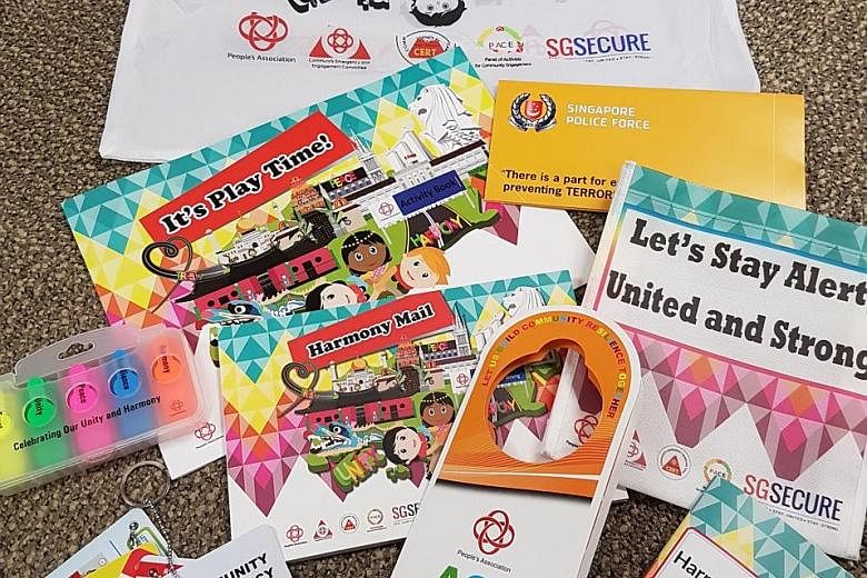 Harmony Packs for the block parties will contain fun items like postcards and notes with which to greet neighbours on special festivals, as well as useful guides on community emergency information and terrorism.