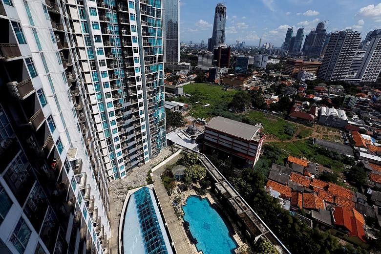 An aerial view from an empty apartment unit at a luxurious condominium in Jakarta. The government has in the past repeatedly tried to move forward and set regulations to allow foreigners to own apartments in South-east Asia's biggest economy.