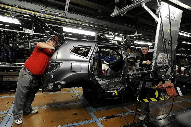 Nissan technicians working on a Qashqai car at the company's plant in Sunderland, Britain. Newspapers and analysts in Britain wrote that semi-skilled workers were supportive of Brexit, as they felt they could not compete with EU workers who were will