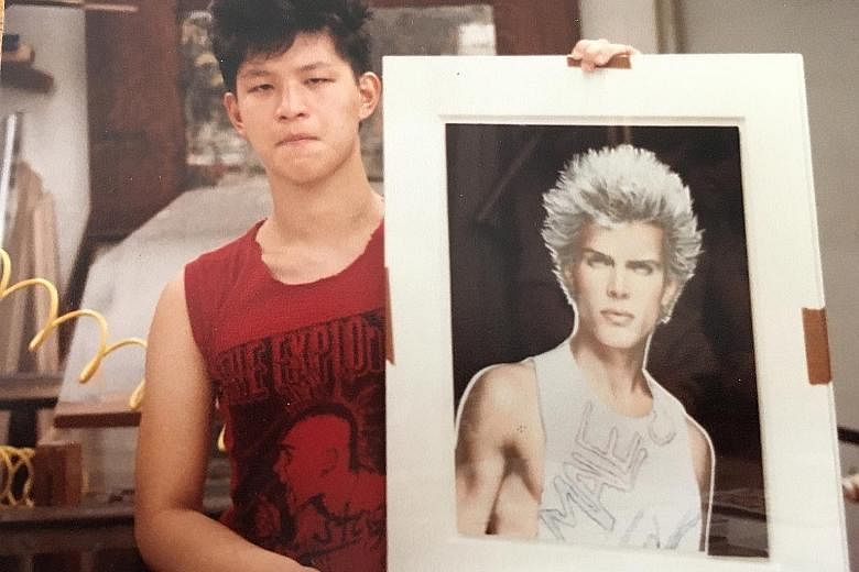 Mr Koh wanted to be a "bad boy" in his teen days, and is seen here with a painting of British punk rock musician Billy Idol. Befitting the founder of The Rake, Mr Koh is pictured with Domenico Dolce of Italian fashion house Dolce&Gabbana. Mr Wei Koh 