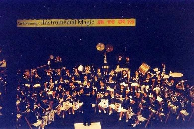 River Valley High School Band performing at the Singapore Youth Festival in 1997.