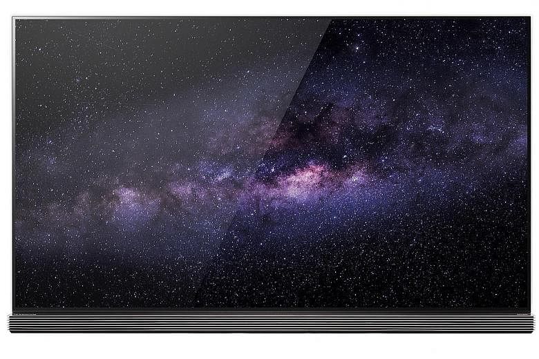 Because of its Oled screen, the LG Signature Oled TV looks fantastic from any angle, with little degradation in contrast.