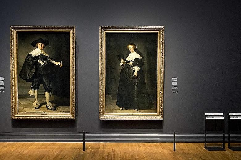 The two Rembrandt portraits were bought by the Rijksmuseum and the Louvre in a joint purchase.