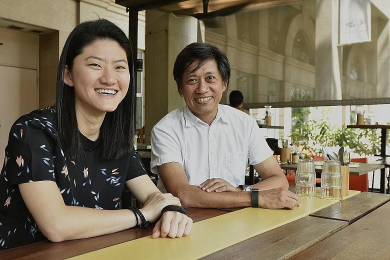 Park Mall became furniture-focused in 1995. Moving out of the mall will be bittersweet for Mr Lim, founder of furniture retailer Xtra, one of the building's oldest and best-known tenants. Mr Lim is seen here with Ms Jane Hia, owner of Kith Cafe.