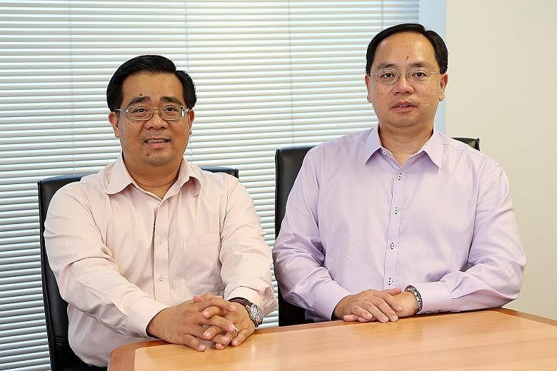 Advancer Global's exec chairman Desmond Chin (left) and his brother Gary, the firm's CEO. Along with their brother Francis, also a founding shareholder, they aim to expand in the niche markets they serve.