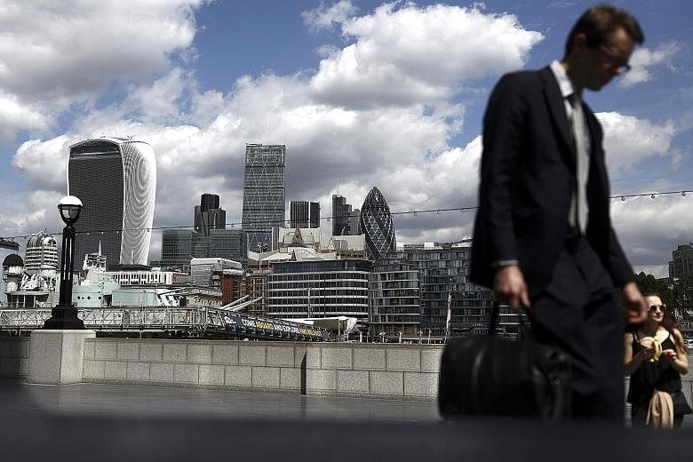 Banks and building societies in the United Kingdom had around £90 billion (S$157 billion) in credit extended to domestic commercial real estate at the end of last year, said a study by De Montfort University. German, other international and US banks