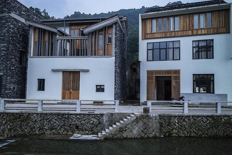 A rural regeneration project in the village of Wencun (above), near Hangzhou, by architect Wang Shu.