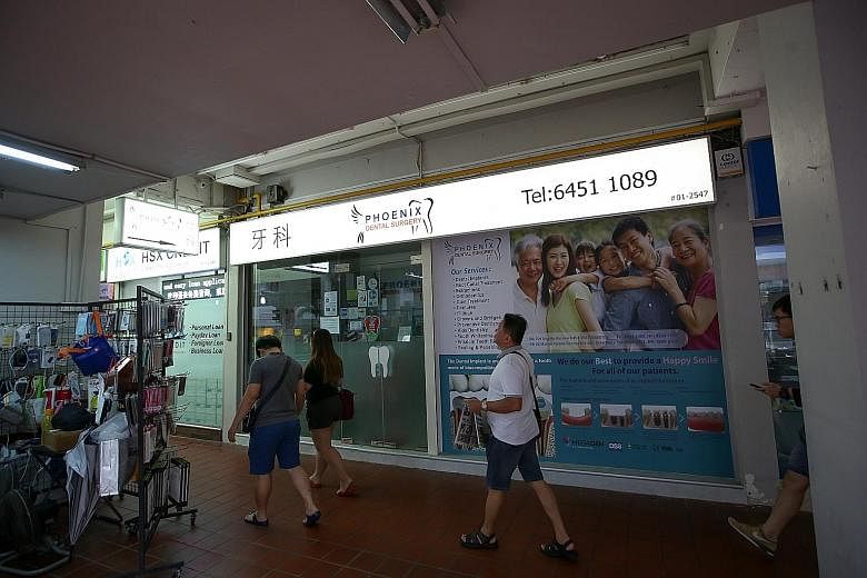 Phoenix Dental Surgery in Ang Mo Kio was one of two dental clinics suspended from Chas over questionable claims.