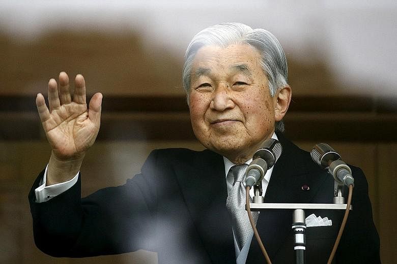 Emperor Akihito, 82, has had health problems in recent years. Crown Prince Naruhito, 56, is next in line to the throne.